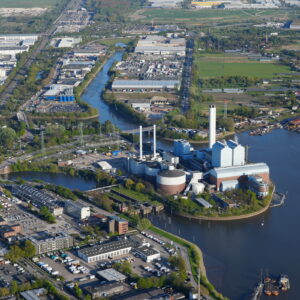 Luftbild vom Kraftwerk Tiefstack